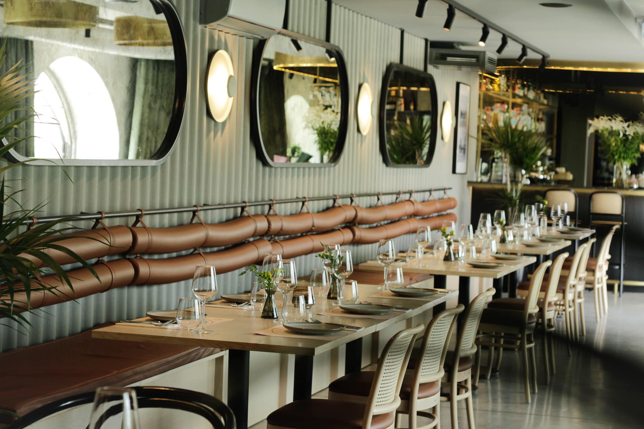 Widok z restauracji na rzekę Wartę